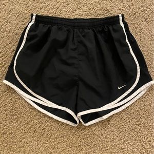 Women’s Nike Dri-fit black and white shorts size medium